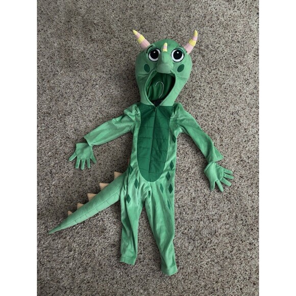 Magic School Bus Liz lizard Costume 3D Tail Gloves Excellent 2T - Picture 1 of 7